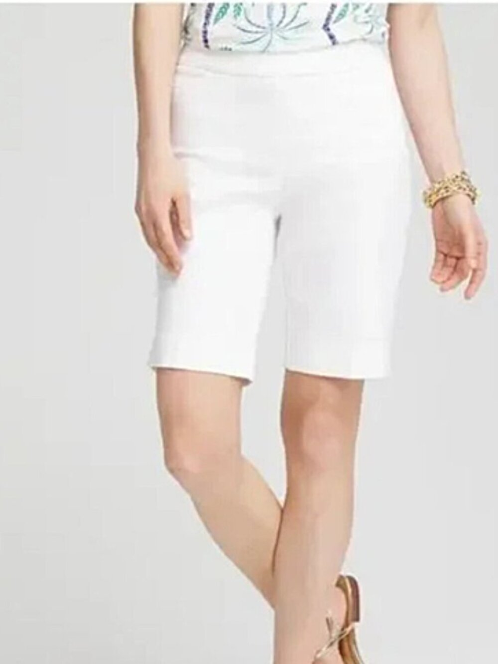 Chico’s So Slimming White Brigitte Slim Shorts size 0.5 short